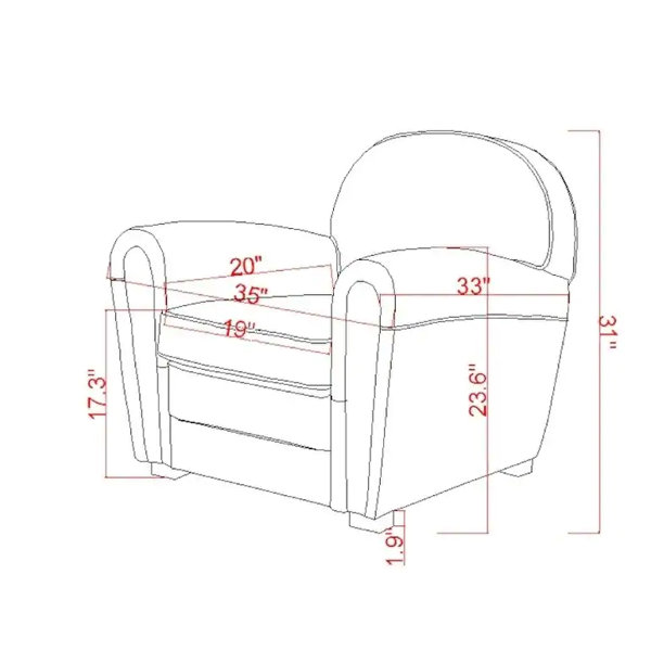 Pasargad Leather Armchair & Reviews Wayfair